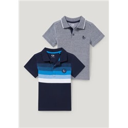 Multipack 2er - Dino - Poloshirt