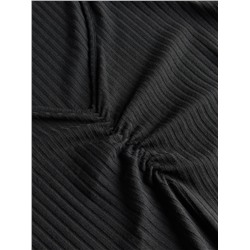 Bluse mit gesprenkelter Textur