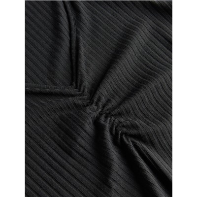 Bluse mit gesprenkelter Textur