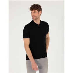 Siyah Slim Fit Kazak