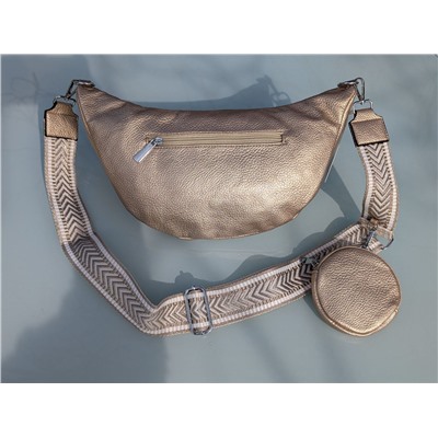 КОМБО испанские босоножки S44ACP+итальянская сумка PELLE- PAOLO BAGS 397 (450) Platino АКЦИЯ