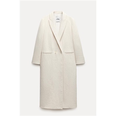 ZW COLLECTION MINIMALIST WOOL BLEND COAT