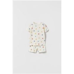 BABY/ CONJUNTO CAMISETA Y BERMUDA ESTRELLAS
