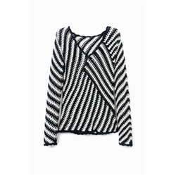 Jersey croché troquelado