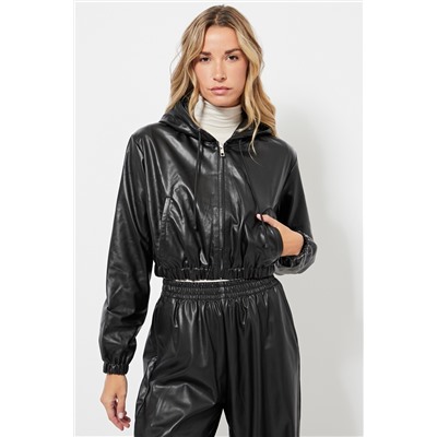 Chaqueta con capucha - Negro