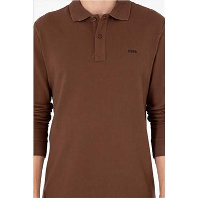 Erkek Kahverengi Basic Sweatshirt