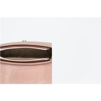 Bandolera de piel Tex Rosa claro