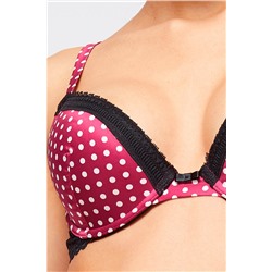 Sujetador push-up Pop Art Pny Violeta y blanco
