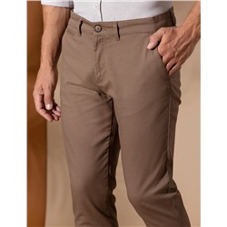Kahverengi Slim Fit Kanvas Pantolon