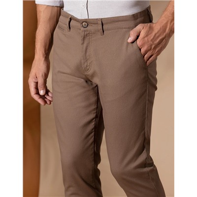 Kahverengi Slim Fit Kanvas Pantolon