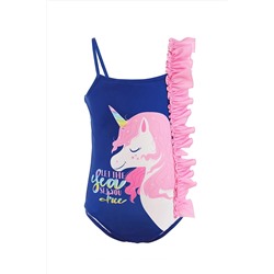 Denokids Fırfırlı Unicorn Kız Çocuk Mayo CFF-23Y2-003