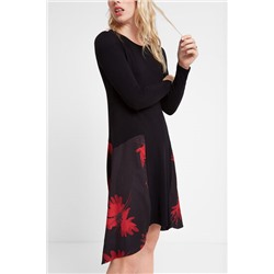 Vestido floral picos