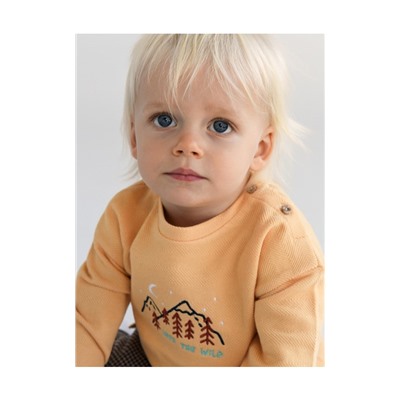 Langarmshirt aus Baumwolle mit Stickerei