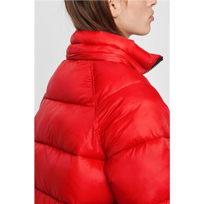 Chaqueta corta acolchada capucha