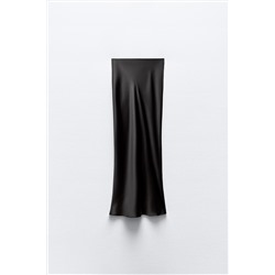 SATIN MIDI SKIRT