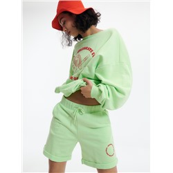 Shorts aus Sweatjersey