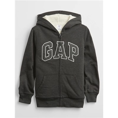 Kids Gap Logo Sherpa-Lined Hoodie