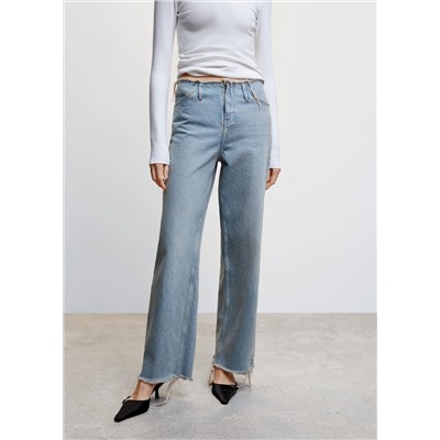 Jeans wideleg tiro medio -  Mujer | MANGO OUTLET España