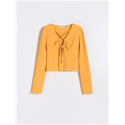 Bluse mit Bindedetail