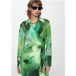 Vestido estampado lazo