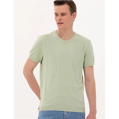 Su Yeşili Slim Fit Kazak