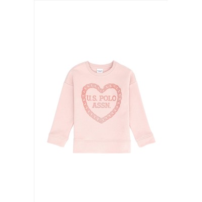 Kız Çocuk Toz Pembe Sweatshirt
