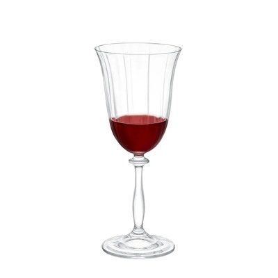 Lucinda Optikli 4'lü Kristal Şarap Kadehi Seti - 370 ml