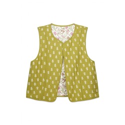 Chaleco reversible 100% algodón print floral
