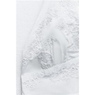 POCAS UNIDADES VESTIDO POPELÍN BORDADOS