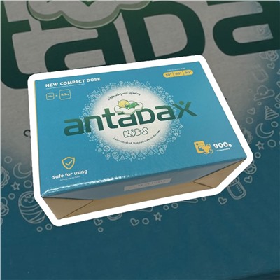 Детский стиральный порошок отбеливаюший Antabax 900гр.