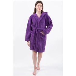 Zeynep Tekstil Comfy | Kapşonlu Wellsoft Peluş Bornoz Sabahlık | Robdeşambr Kadın Bornoz 153-99-1520