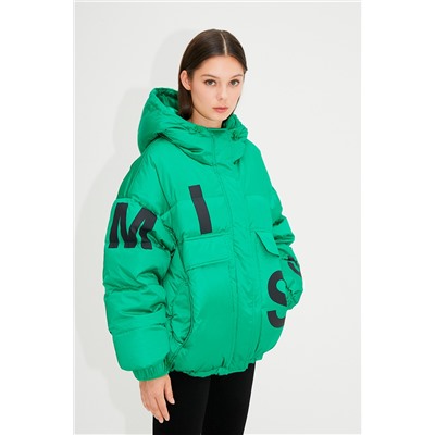 Anorak con capucha Verde claro