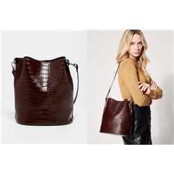 Bolso de piel Bruna Marrón