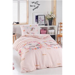 Ev & Ev Home Junior Nevresim Seti Tek Kişilik Unicornlar Pembe Ep-022034