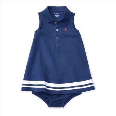 STRIPED POLO DRESS & BLOOMER | Ralph Lauren