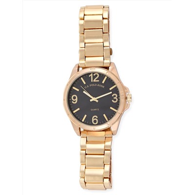 MENS GOLD LINK BRACELET WATCH