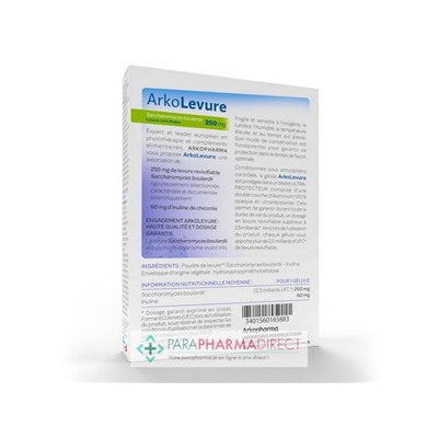 ArkoPharma ArkoLevure Levure Revivifiable 250mg 10 gélules