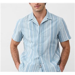 Standard Fit Textured Resort Shirt