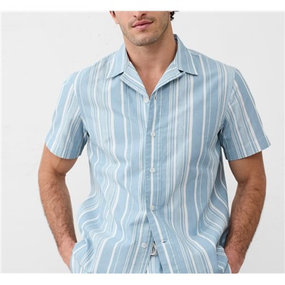 Standard Fit Textured Resort Shirt