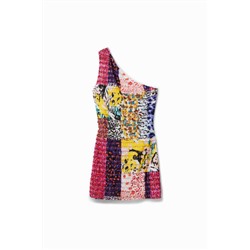 Vestido slim asimétrico