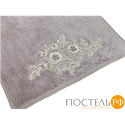 Набор полотенец Карвен "FLOWERS"гипюр с кружевом,бамбук 50*90/70*140 HS1716 v4 lila/лиловый