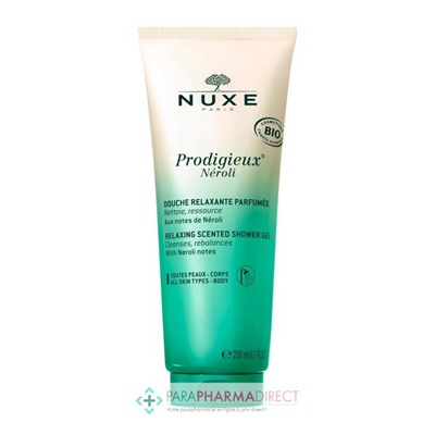Nuxe Prodigieux Néroli Gelée de Douche Relaxante Parfumée BIO 200ml