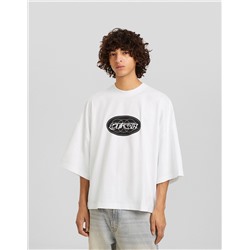 Printed short sleeve oversize T-shirt
