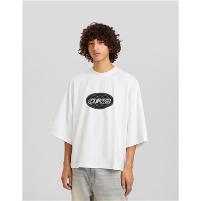 Printed short sleeve oversize T-shirt