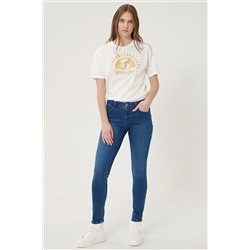 Wrangler Kadın Mavi Skinny Fit Denim Esnek Jean Kot Pantolon W28K