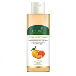 BIOTIQUE Advanced Organics Clear Improvement Vitamin C Illuminating Body Wash Очищающий гель для душа с витамином С 200мл