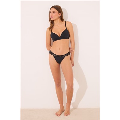 LOVELY Sujetador triangular relleno negro