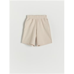 Shorts aus Sweatjersey