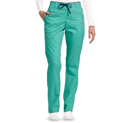 White Cross Scrubs Allure Flat Front Drawstring Pant