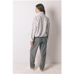 Pijama largo polar animal print